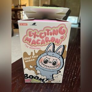 AUTHENTIC SESAME BEAN CONFIRMED Pop Mart Exciting Macaron Vinyl Face Toy